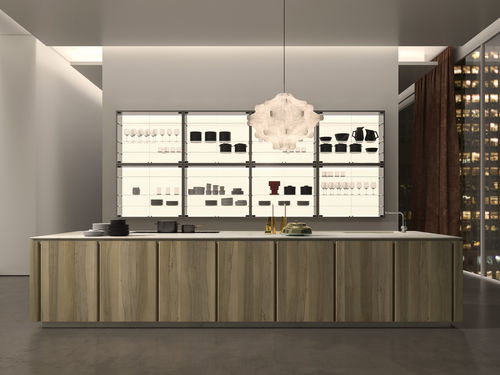 Cozinha contemporânea - W75 - Rossana - em madeira / em pedra natural / em quartzo