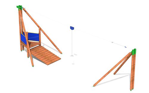 Tirolesa para parque infantil - MK-4225EPO - Novum 4 Kids