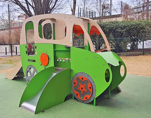 Casa de brincar para ambiente externo - LE FOURGON PRIMEUR - Transalp - para edifício de uso público / para parque infantil / para espaço público