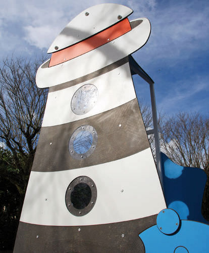Casa de brincar para edifício de uso público - 720 LA CABANE PHARE - Transalp - para parque infantil / para espaço público / com escorregador
