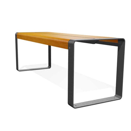 Mesa contemporânea - LA SUPERFINE  - miramondo - metálica / em HPL / com base metálica