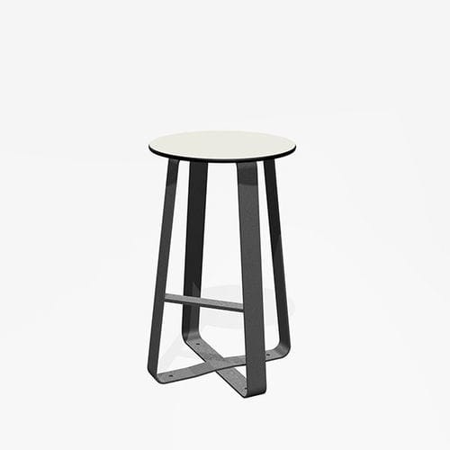 Banqueta de design minimalista - HOT DOT - miramondo - em HPL / em aço galvanizado / em aço revestido a pó