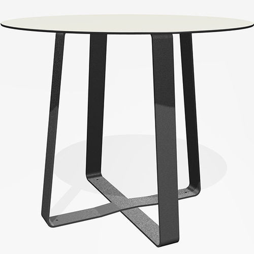 Mesa de design minimalista - HOT DOT - miramondo - em aço revestido a pó / em aço galvanizado / em HPL