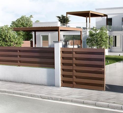 Cerca de réguas - SMARTIA FC50 - ALUMIL - para jardim / em alumínio / reta