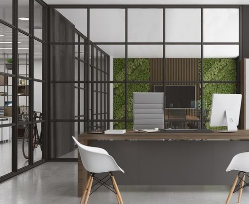 Divisória removível - SMARTIA P150 URBAN - ALUMIL - com vidro / em alumínio / da linha comercial