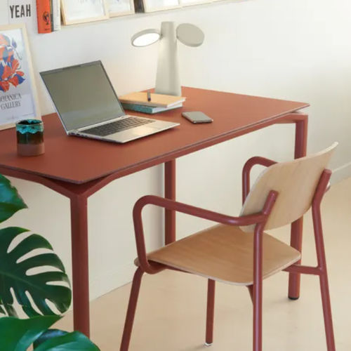 Mesa secretária de piso - CALVI - FERMOB - contemporânea / metálica / em alumínio