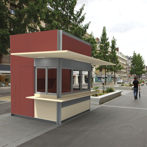 Quiosque de alimentação - URB  - LARUS DESIGN - de jornais / para ambiente externo / em aço