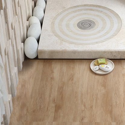 Piso de box quadrado - AMAN TIRTA - SOLO - Dharma Bati Bali ,PT - elevado / extraplano / em pedra natural