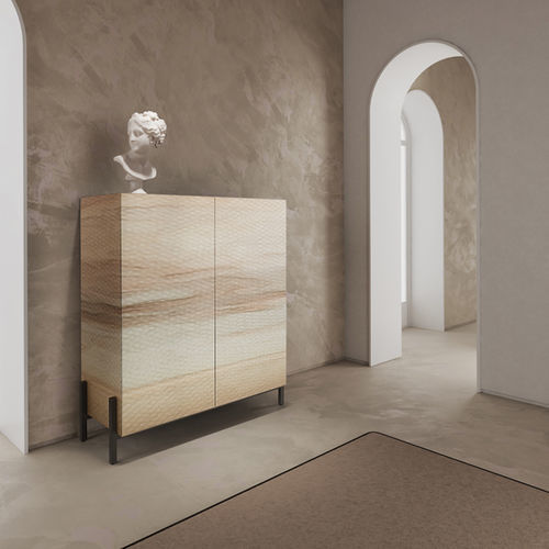 Buffet aparador alto - CR-1A-PH-3M - Momenti - contemporâneo / em MDF / de resina