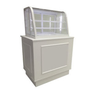 Vitrina refrigerada de estante - MÉLODIE : 4801 - SERVIZIAL - para restaurante / com porta / com rodízios
