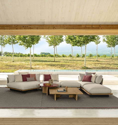 Sofá contemporâneo - VENICE - TALENTI - para sala / para ambiente externo / em tecido