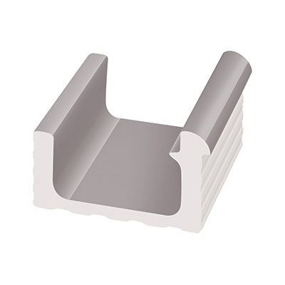 Calha de escoamento para piscina - KP109.1 - Serapool - cinza / de canto
