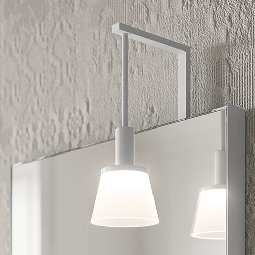 Arandela contemporânea - GARDENIA - Inda - para ambiente interno / metálica / trapezoidal
