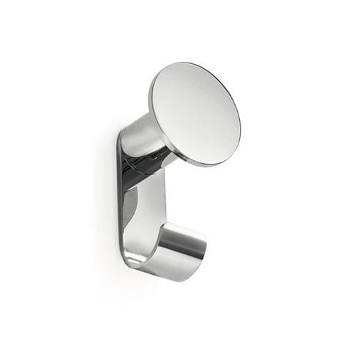 Cabide de parede contemporâneo - AV120B - Inda - em metal cromado / duplo / para banheiro