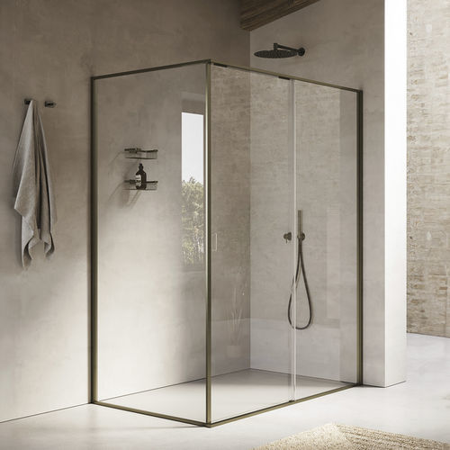 Cabine de banho walk-in - INDISSIMA - Inda - em vidro / em alumínio / com porta de abrir