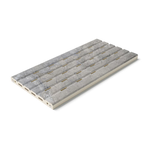Grelha para calha de piso em grés porcelanato - RJ25  - Cerámica Mayor - para piscina