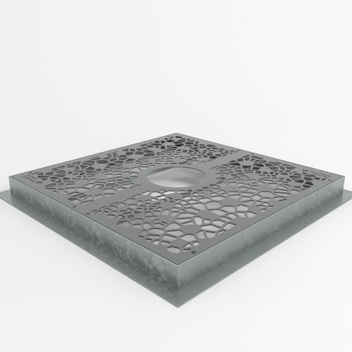 Grelha arvoreira quadrada - OSSO - Factory Street Furniture - em aço / em aço galvanizado / em aço Corten