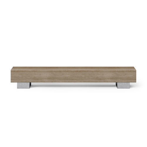 Banco para espaço público contemporâneo - BEAM DOUBLE BENCH - Factory Street Furniture - em aço galvanizado / em madeira / em carvalho
