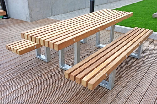 Mesa de jantar contemporânea - TORD - Factory Street Furniture - em madeira / em aço galvanizado / retangular