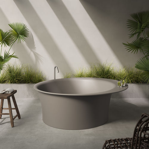 Banheira redonda - CUP - Rexa Design - freestanding / para residência / em compósito