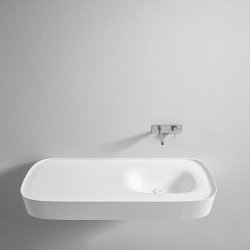 Tampo de banheiro em Corian® - Rexa Design - sob medida