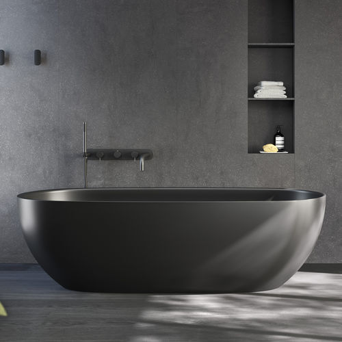 Banheira oval - HOLE - Rexa Design - freestanding / para residência / em carvalho