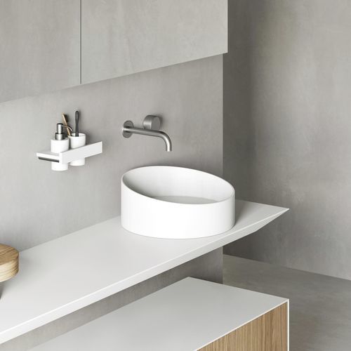 Cuba de apoio - CUT - Rexa Design - em Superfície Sólida / em Corian® / por medida
