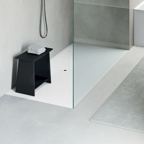Piso de box retangular - Fluido - Rexa Design - de embutir / em Corian® / sob medida