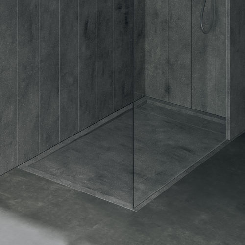 Piso de box retangular - R1 - Rexa Design - de embutir / em Corian® / sob medida