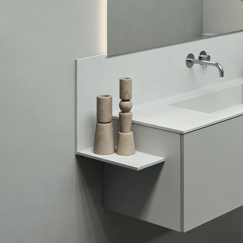 Estante de parede - Interlude backsplash - Rexa Design - contemporânea / em Solid Surface / para banheiro