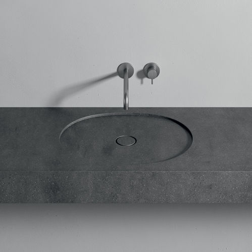 Cuba suspensa - FLAT - Rexa Design - em Corian® / com tampo / oval