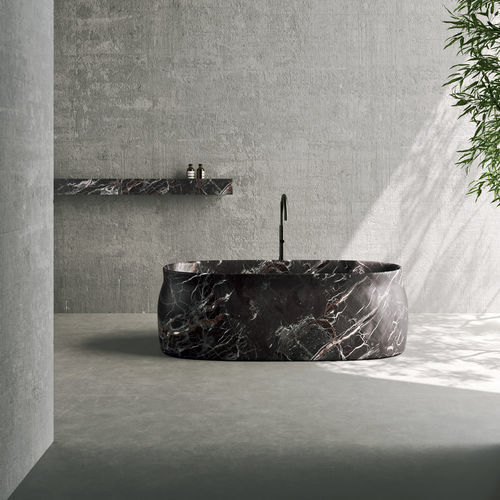 Banheira oval - CAVA - Rexa Design - freestanding / para residência / em mármore