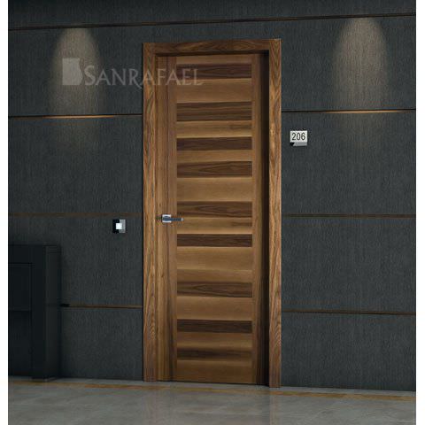 Porta interna - L60 - Puertas Sanrafael - em madeira maciça / de abrir / sem vidros