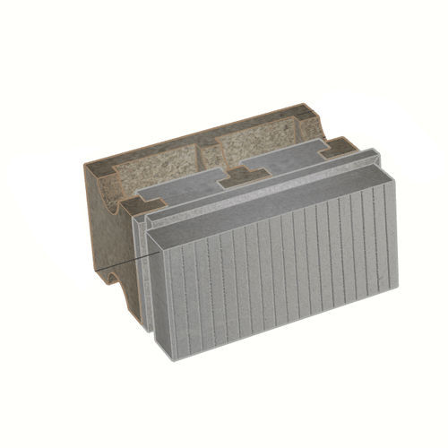 Bloco de cofragem em poliestireno - B-HI40/12+24	 - FIXOLITE - para parede / para piso / isolante