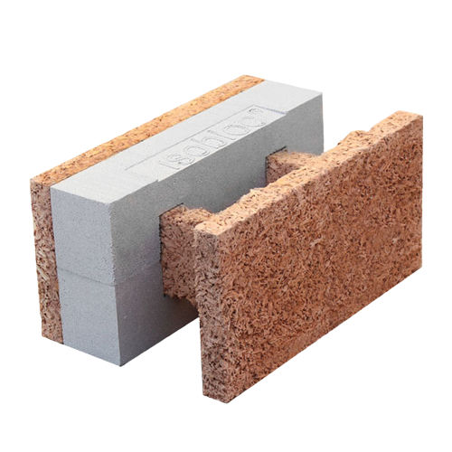 Bloco de cofragem em poliestireno - HS 33/18+7	 - FIXOLITE - em madeira-cimento / para estrutura / isolante