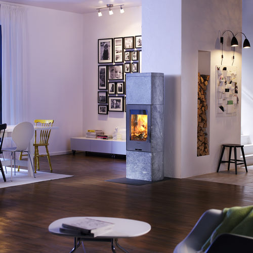 Salamandra a lenha - 34T - Contura - 0–5 kW / 7 kW / contemporânea