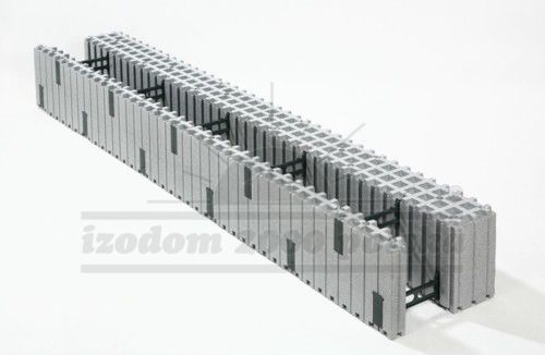 Bloco de cofragem em poliestireno expandido PSE - MCFU 2/35 - izodom 2000 polska - em Néopor® / para parede / isolante