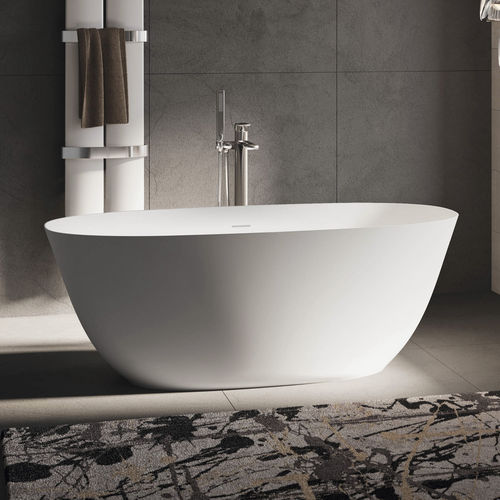 Banheira oval - DATURA - Relax - freestanding / para residência / em Solid Surface