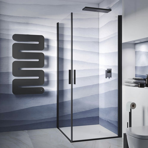 Cabine de banho em vidro - LIGHT AB + AB - Relax - com porta pivotante / de canto / da linha comercial