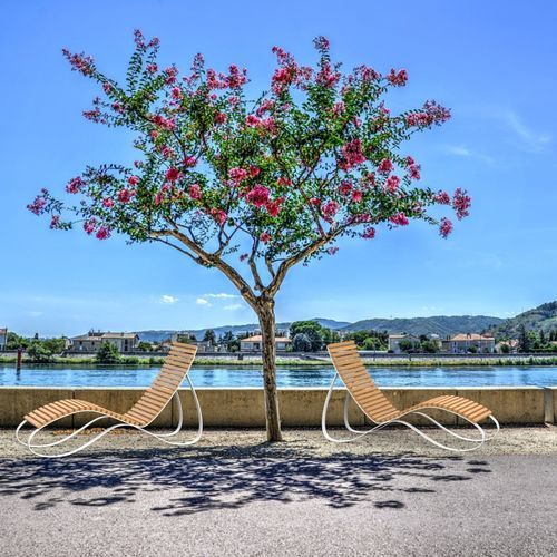 Espreguiçadeira contemporânea - SIESTA - CITYSì - em madeira / em aço galvanizado / em aço pintado