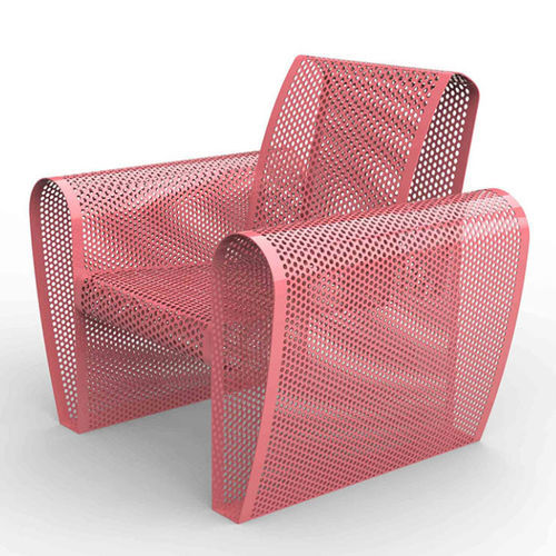 Sofá de design minimalista - VANITY - CITYSì - para ambiente externo / de jardim / em chapa perfurada