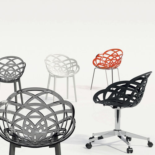Cadeira contemporânea - FLORA CHIEF - PAPATYA - para ambiente externo / para ambiente interno / em policarbonato