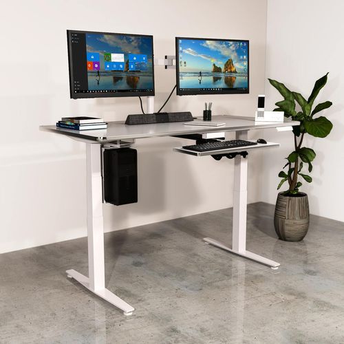 Mesa secretária de piso - HESD - Versa Products - clássica / em laminado / reta