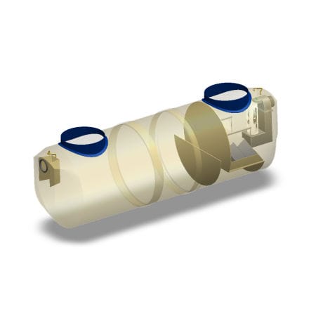 Separador de hidrocarbonetos em PRFV - HDCP - Saint Dizier Environnement - em poliéster