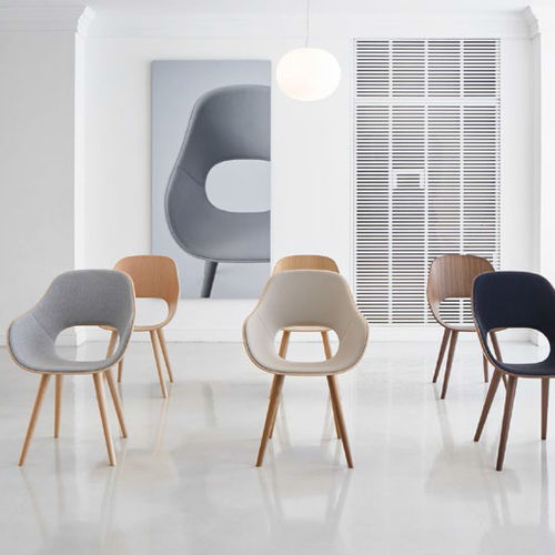 Cadeira contemporânea - ROUNDISH 2385-31 - 2327-31 - Maruni - para ambiente interno / em tecido / em carvalho