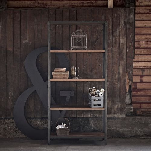 Estante contemporânea - Shelly - Sika-Design - em teca / metálica / de jardim