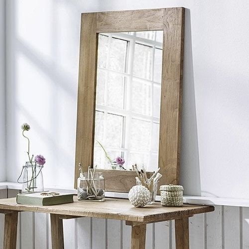 Espelho de parede - Lucas  - Sika-Design - contemporâneo / retangular / em teca
