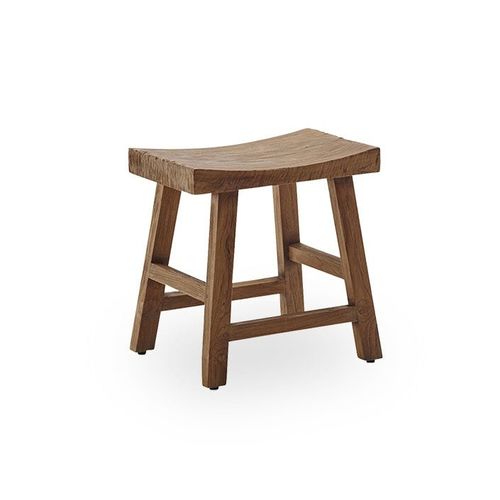 Banqueta contemporânea - Charles  - Sika-Design - em teca / com base em madeira / em material revalorizado