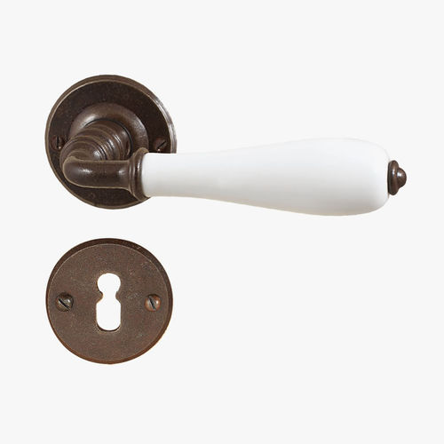 Maçaneta para porta - FM 385 - IL Forgiato - em ferro forjado / em porcelana / clássica