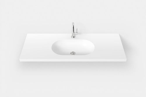 Cuba de embutir - FONTANA FCU2 - Hasenkopf - em Corian® / com tampo / com misturadora